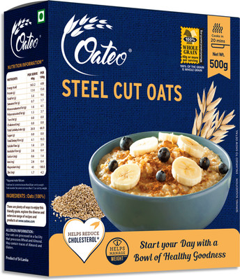 Oateo Steel Cut Oats(500 g, Box)