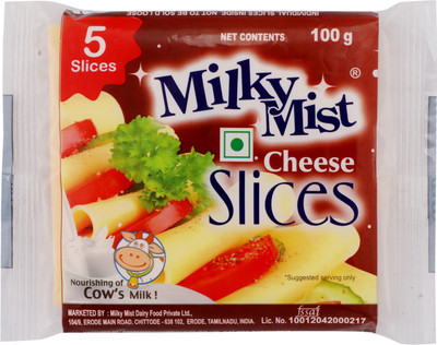 

Milky Mist Plain Processed cheese Slices(100 g)