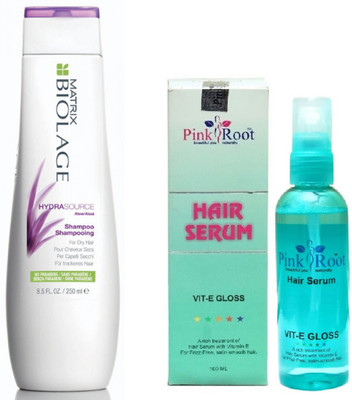 

Pink Root Hair Serum 100ml, Matrix Biolage Shampoo HydraSource 250ml(Set of 2)