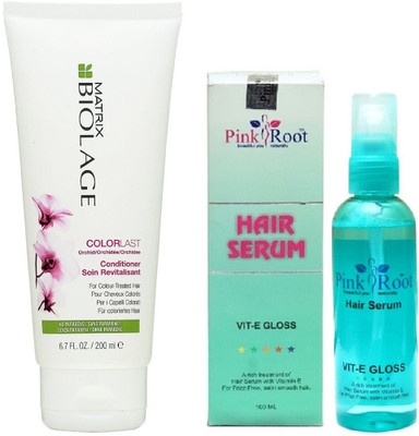 

Pink Root Hair Serum 100ml, Matrix Biolage Conditioner Color Last 200ml(Set of 2)