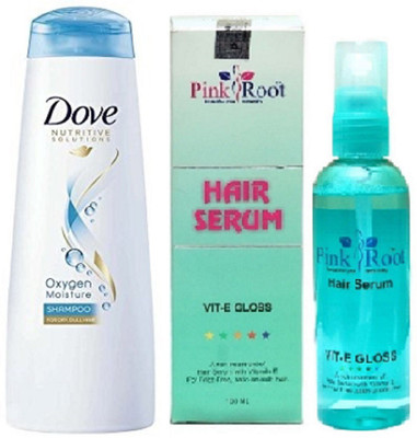 

Pink Root Hair Serum 100ml, Dove Shampoo Large Oxygen Moisture(Set of 2)