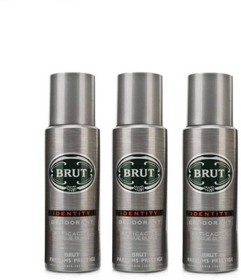 

Brut Identity Body Spray - For Men(600 ml, Pack of 3)