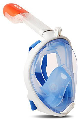 

Jilani Swimming Diving Snorkeling Full Face Mask Easy Breath Mask Diving Mask(XL, L)