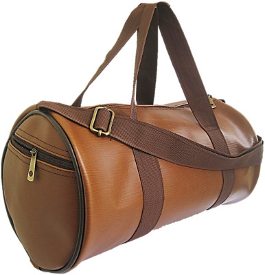 

Muccasacra Latest Stylish Choco Brown Weekender Duffel Gym Bag with 3 compartments Gym Bag(Brown)