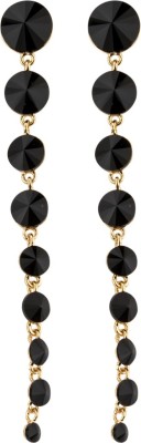 Jewels Galaxy Luxuria Yellow Gold Crystal Alloy Drops & Danglers