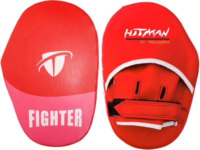 

Hitman PVC Straight Red Fighter Hook and Jab Focus Pad(Red)