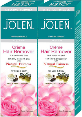 Jolen Hair remover (Twin Pack) Rose Cream (240 ml) Cream(240 g) Flipkart