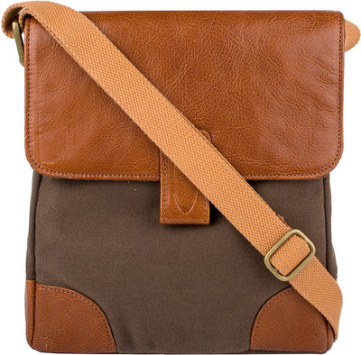 

Hidesign Messenger Bag(Tan, Brown), Brown;tan
