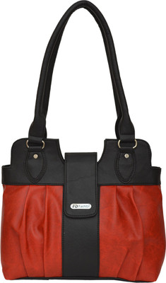 

F&D Shoulder Bag(Red, Black), Black;red