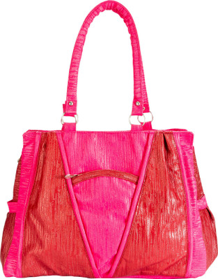 

Fashion Knockout V-Design Pink Tote Waterproof Shoulder Bag(Pink, 10 L)