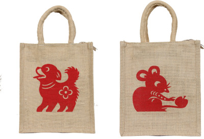 

Deshi Decor Hand-held Bag(Beige)