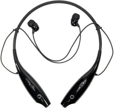 

IBS HBS 730 Wireless Bluetooth Neckband Stereo Handsfree Sports Earphones Smart Headphones(Wireless), Black