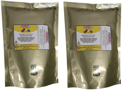

MOREL Toner Powder for use in Panasonic 92E/411E/MB 1900/2000/2010/2020/2025/2030/2061/2062/262/263/772/773/778/783/788 Printers Pack of 2 Single Color Ink Toner(Black)