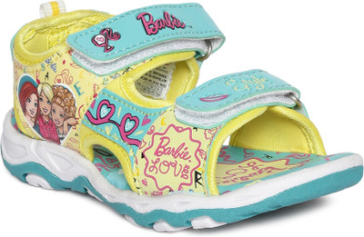 BARBIE Girls Velcro Sports Sandals(Green)