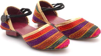 

Little Palz Girls Sling Back Heels(Multicolor