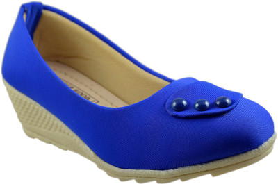 

Leatherwood1 Girls Slip on Ballerinas(Blue