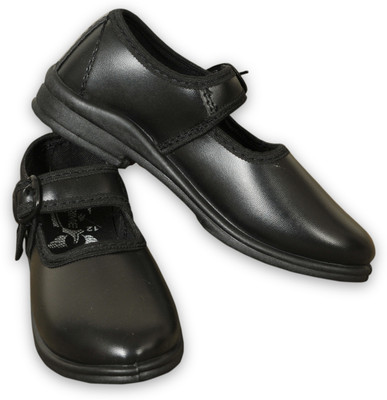 

6Four Shoes Girls Strap Formal Boots(Black