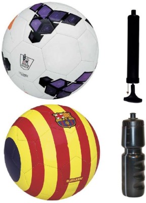 

M ART PL Purple + Blaugrana Yellow Football+PUMP+SIPPER, Combo Football Kit