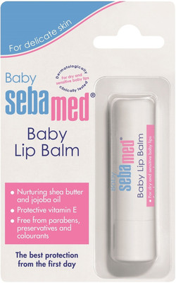

Sebamed Baby Lip Balm Butterm Natural Jojoba Oil, caprylic, capric, succinic triglyceride(Pack of: 1, 4.8 g)
