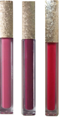 Gabbu matte look(PEACH , PURPLE & RED)