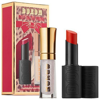 

Generic Buxom Pout On The Prowl Lip Set Mini FullOn Lip Polish In Dominique Big & Sexy Bold Gel Lipstick In Toxic Cherry(Red)
