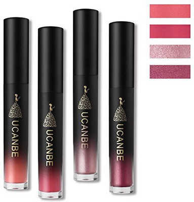 

Generic Pcs Long Lasting Waterproof Matte Liquid Lipstick Pen Sparkly Lip Gloss Set(Multicolor)