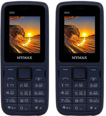 

Mymax M40 Combo of Two Mobiles(Blue&Black$$Blue&Black)