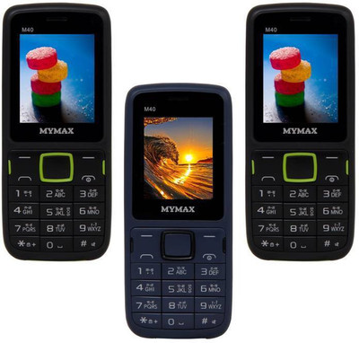 

Mymax M40 Combo of Three Mobiles(Black&Green$$Blue&Black$$Black&Green)