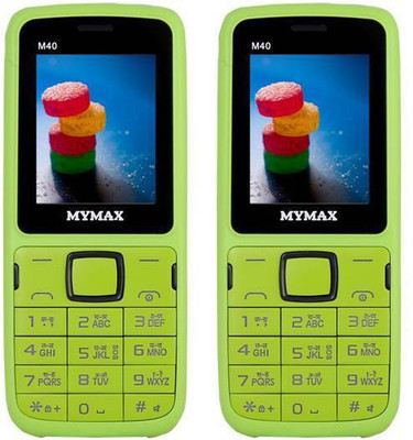 

Mymax M40 Combo of Two Mobiles(Green&Black$$Green&Black)