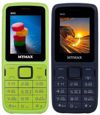 

Mymax M40 Combo of Two Mobiles(Green&Black$$Blue&Black)