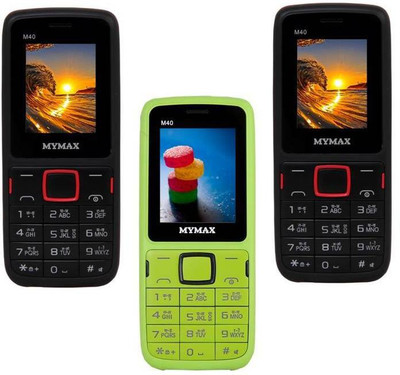 

Mymax M40 Combo of Three Mobiles(Black&Red$$Green&Black$$Black&Red)