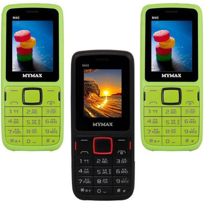 

Mymax M40 Combo of Three Mobiles(Green&Black$$Black&Red$$Green&Black)