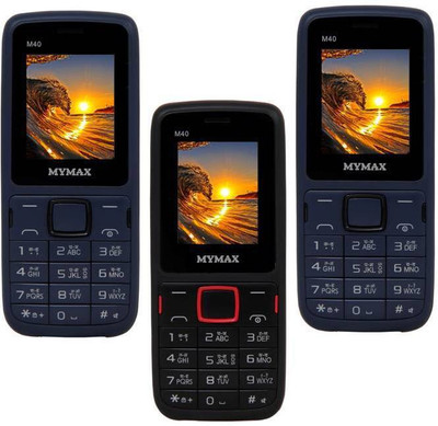 

Mymax M40 Combo of Three Mobiles(Blue&Black$$Black&Red$$Blue&Black)