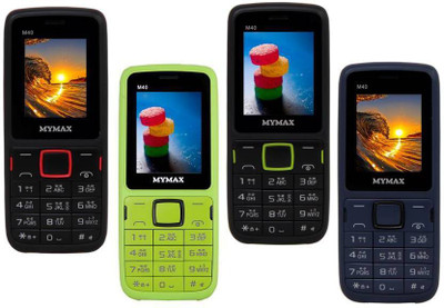 

Mymax M40 Combo of Four Mobiles(Black&Red$$Green&Black$$Black&Green$$Blue&Black)