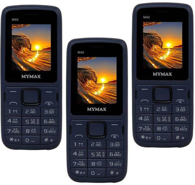 

Mymax M40 Combo of Three Mobiles(Blue&Black$$Blue&Black$$Blue&Black)