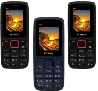 

Mymax M40 Combo of Three Mobiles(Black&Red$$Blue&Black$$Black&Red)