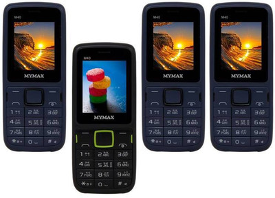 

Mymax M40 Combo of Four Mobiles(Blue&Black$$Black&Green$$Blue&Black$$Blue&Black)