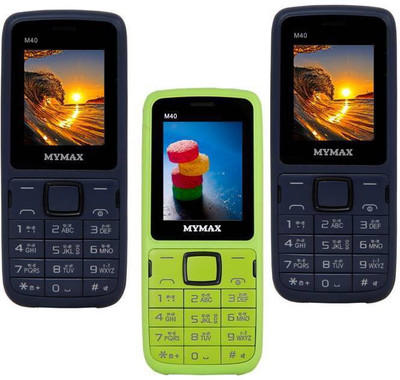 

Mymax M40 Combo of Three Mobiles(Blue&Black$$Green&Black$$Blue&Black)