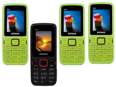 

Mymax M40 Combo of Four Mobiles(Green&Black$$Black&Red$$Green&Black$$Green&Black)