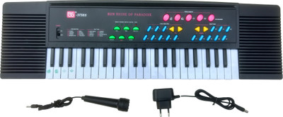 

Humaira Sun Shine Electronic Piano Keyboard Toy with DC Power Option, Recording, Mic and Charger(Black)