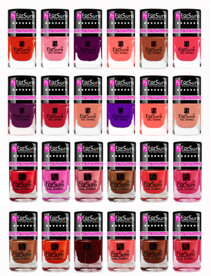 

Forsure Modern Shades Shining Nail Polish Combo of 24 pcs Brick Nude,Pink,Peach,Red,Naughty Peach,Purple,Voilet,Brown.Mauve,Nude, Red,Pink,Maroon,Purple,Peach,Nude,Orange,Brown(Pack of 24)