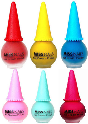 

miss nails NAIL POLISH 6PCS COMBO MULTI(Pack of 6)