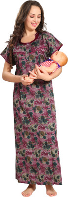 AV2 Women Maternity/Nursing Nighty(Multicolor) Flipkart