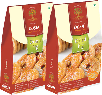 

Oosh Dried Afgani Figs/Anjeer/Anjir 1 Kg ( 2 x 500g each) | Dry Fruits Figs(1000 g, Box)