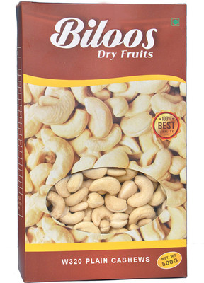 

Biloos W320 PLAIN CASHEWS 500GM Cashews(500 g, Box)