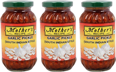 

Mother's Recipe Garlic (South Indian Style) - Pack of 3 Garlic Pickle(300 g, Pack of3)