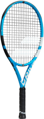 

Babolat PURE DRIVE JR 26 Tennis Racquet (STRUNG), Grip Size - 0 (3.375") (blue) Blue Strung Tennis Racquet(Grip Size 0 - 3.75 Inches, 250 g)