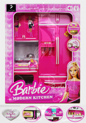 Jack Royal Barbie Modern Kitchen Set with Sounds And Lights