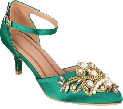 

SHERRIF SHOES Women Green Heels