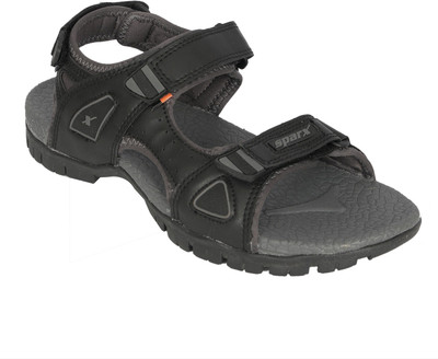 

Sparx Men Black::Grey Sports Sandals